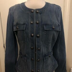 Denim Jacket, New size 10. White House Black Market